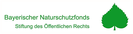 Logo des Bayerischen Naturschutzfonds - grünes Blatt; Link führt zu Startseite der Bayerischer Naturschutzfonds Webseite